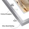 Americanflat Floating Aluminum Picture Frame - Sleek Aluminum Photo Frame for Wall Display - Black Metal Molded Frame - Shatter Resistant Glass - Hanging Hardware